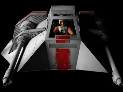 Star Wars Rebel Snowspeeder 3D model Free 3D model