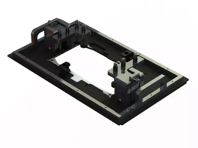 PCB Wave Soldering Pallet MOD5010 3D model