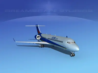 Comac ARJ21-700 Chengdu Airlines 3D model