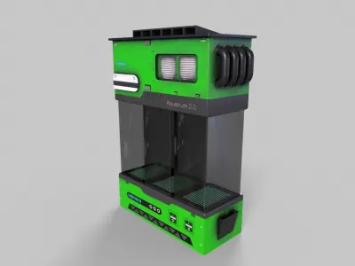 Sci-Fi Aquarium V1- 006 Low-poly 3D model