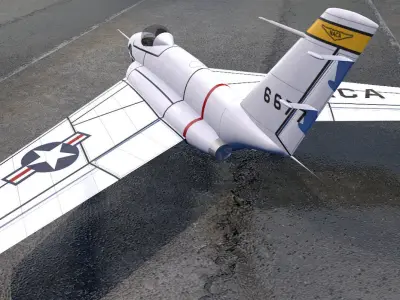 Northrop X-4 Bantam 3D model