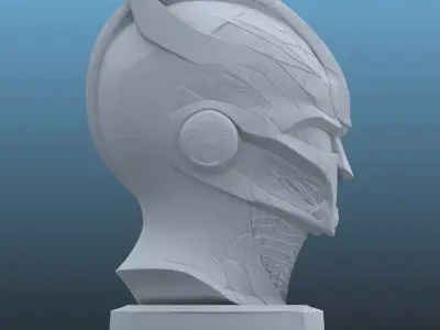 High-Detail Sci-Fi Character Bust PM-103 3D print model