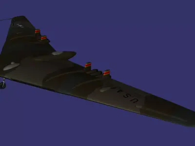Northrop YB-49 Free low-poly 3D model