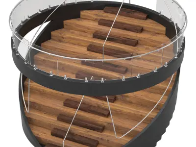 Circular staircase 3D model