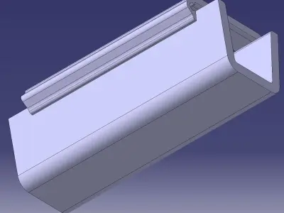 Parametric PowerCopy Parametric PowerCopy Lock part with exit 3D model