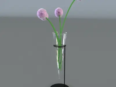 Flowers in vase Free 3D model