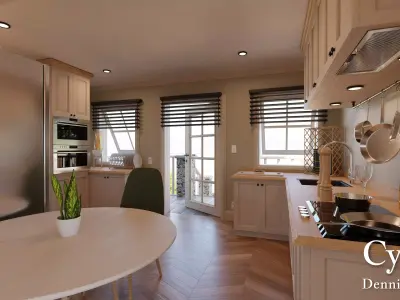 Modular Classic Style American House 3 Free 3D model