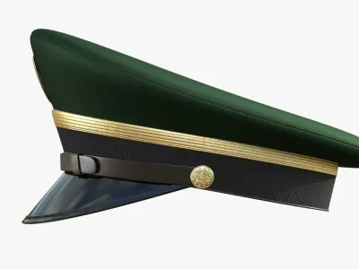 Army Service Cap PBR Low-poly 3D model