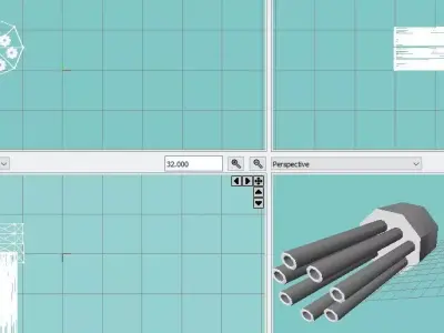 mini mini gun Free low-poly 3D model