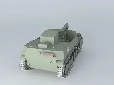 Sturmpanzer SdKfz121 Bison II 3D model