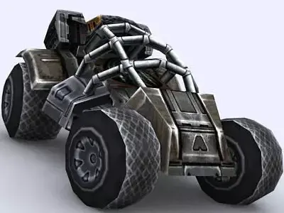 3DRT - Sci - Fi Forces - Jeep 4  Low-poly 3D model