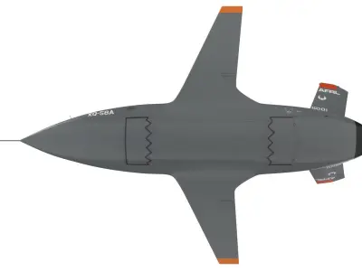 XQ-58 Valkyrie Military Drone 3D model