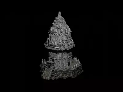 Prambanan Temple 3D model 3D model