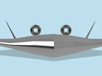 Blended Wing Body Aircraft 3D print model