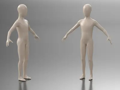 Mannequin Child 3D model