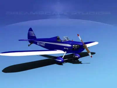 Flybaby vintage biplane 3D model