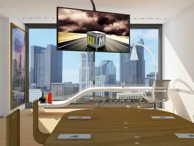 Office scene Max 2011 2010 3D model