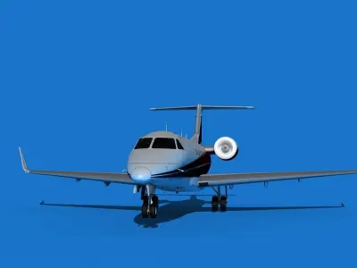 Embraer Praetor 600 V07 3D model