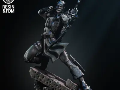 Wicked Marvel Hawkeye Sculpture Tested for 3D printing 3D print model