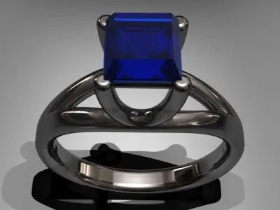 Rendering Anello B Free 3D model