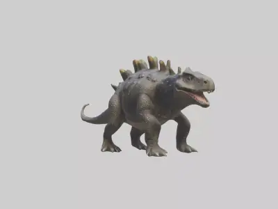 Realistic Ankylosaurus Model Low-poly 3D model