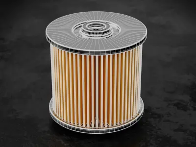Car Filter Type D 3D model