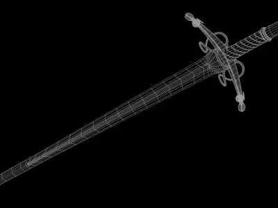 Bastard Sword 3D model