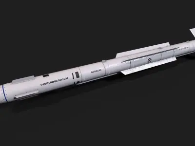 pl10 air to air missile Low-poly 3D model