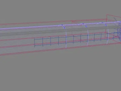 Light Hallway 3D model