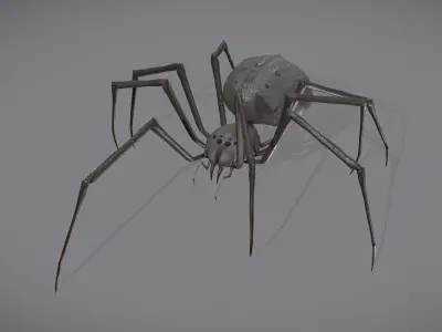 Spider Monster - with animations Low-poly 3D model