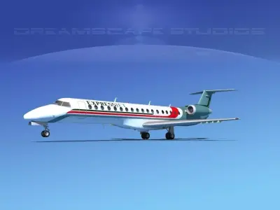 Embraer ERJ-145 ExpressJet 3D model