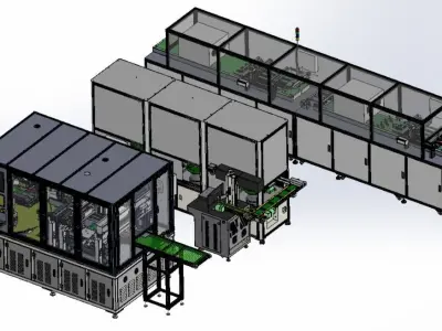 Dispensing and curing all-in-one machine 3D model