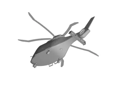 airbus h160 helicopter 3D model