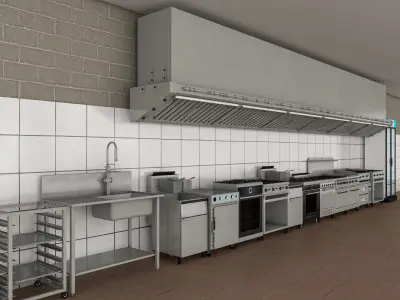 Commercial Kitchen 5 3D model