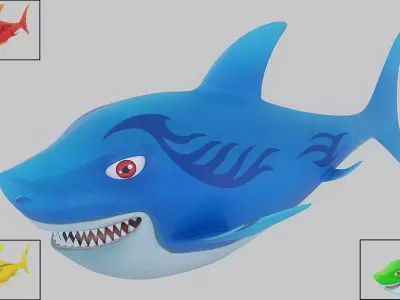 Cartoon Fish 15 Low-poly 3D model