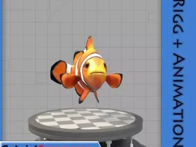 Clown Fish 3D model
