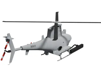 MQ-8b fire scout Low-poly 3D model