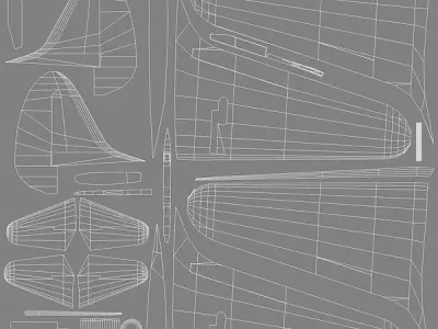 Douglas TBD Devastator Aircraft WWII Low-poly 3D model