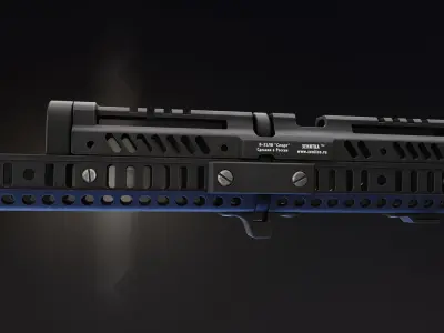 Zenitco Sport 4 Handguard Low-poly 3D model