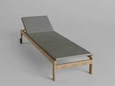 Pool lounger 3D model