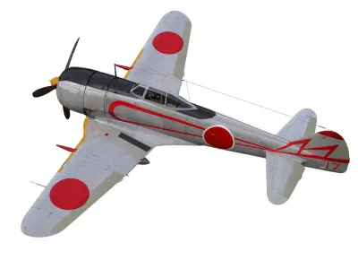 Nakajima Ki44 Tojo type II Otsu 3D model