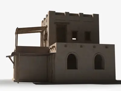 Arab x10 Low-poly 3D model