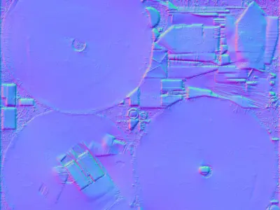 Radar turret Low-poly 3D model