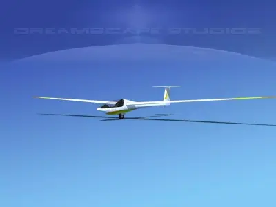 Glaser Dirks DG200 15Mtr Sailplane V10 3D model
