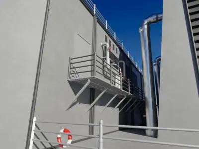 Large Research Ship 3D model