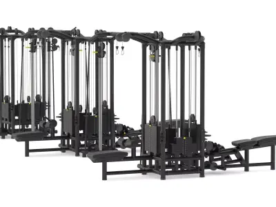 Technogym Cable Stations 12 3D model