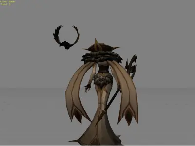 Pharsa Wings of Heaven Low-poly 3D model