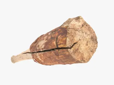 Club Cracked Low-poly 3D model