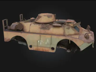 Deserted Sentinel Lone Watcher in a Forgotten Landscape 3D model