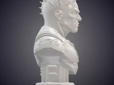 Zabrak Warrior Bust PM-753 3D print model